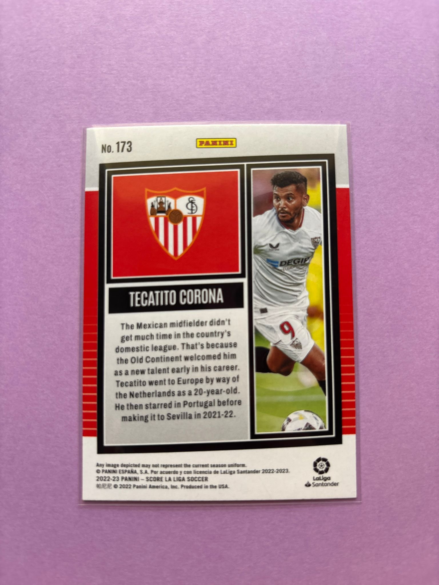 Tecatito Corona Lasers Panini Score La Liga 2022/2023 - Image 2