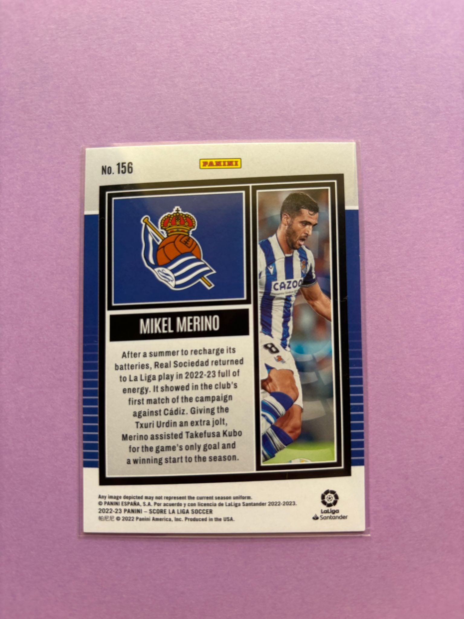 Mikel Merino Lasers Panini Score La Liga 2022/2023 - Image 2