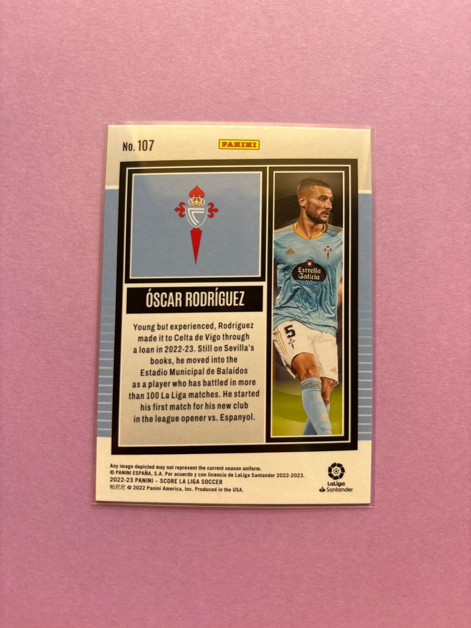 Óscar Rodríguez Lasers Panini Score La Liga 2022/2023 - Image 2