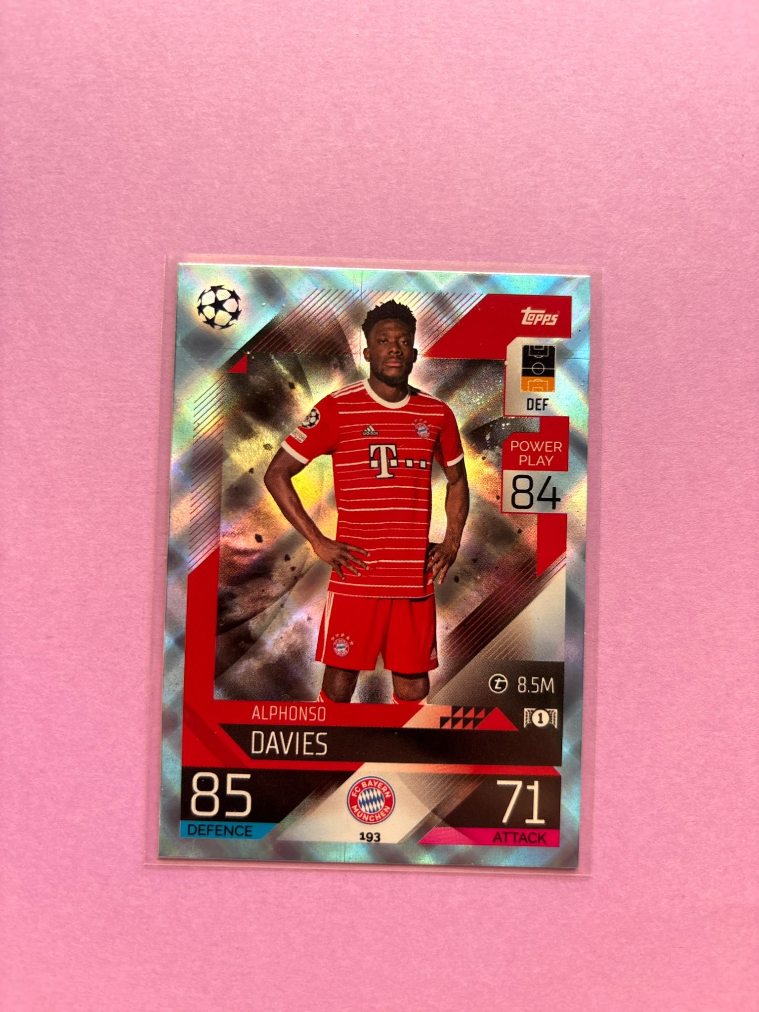 Alphonso Davies Crystal Topps Match Attax Uefa Club Competitions 2022/2023