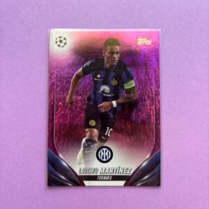 Lautaro Martínez Pink Sparkle Topps Chrome Ucc 2023/2024