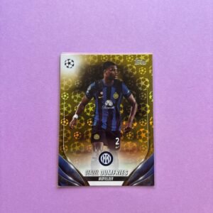 Denzel Dumfries Gold Starball Topps Chrome Ucc 2023/2024