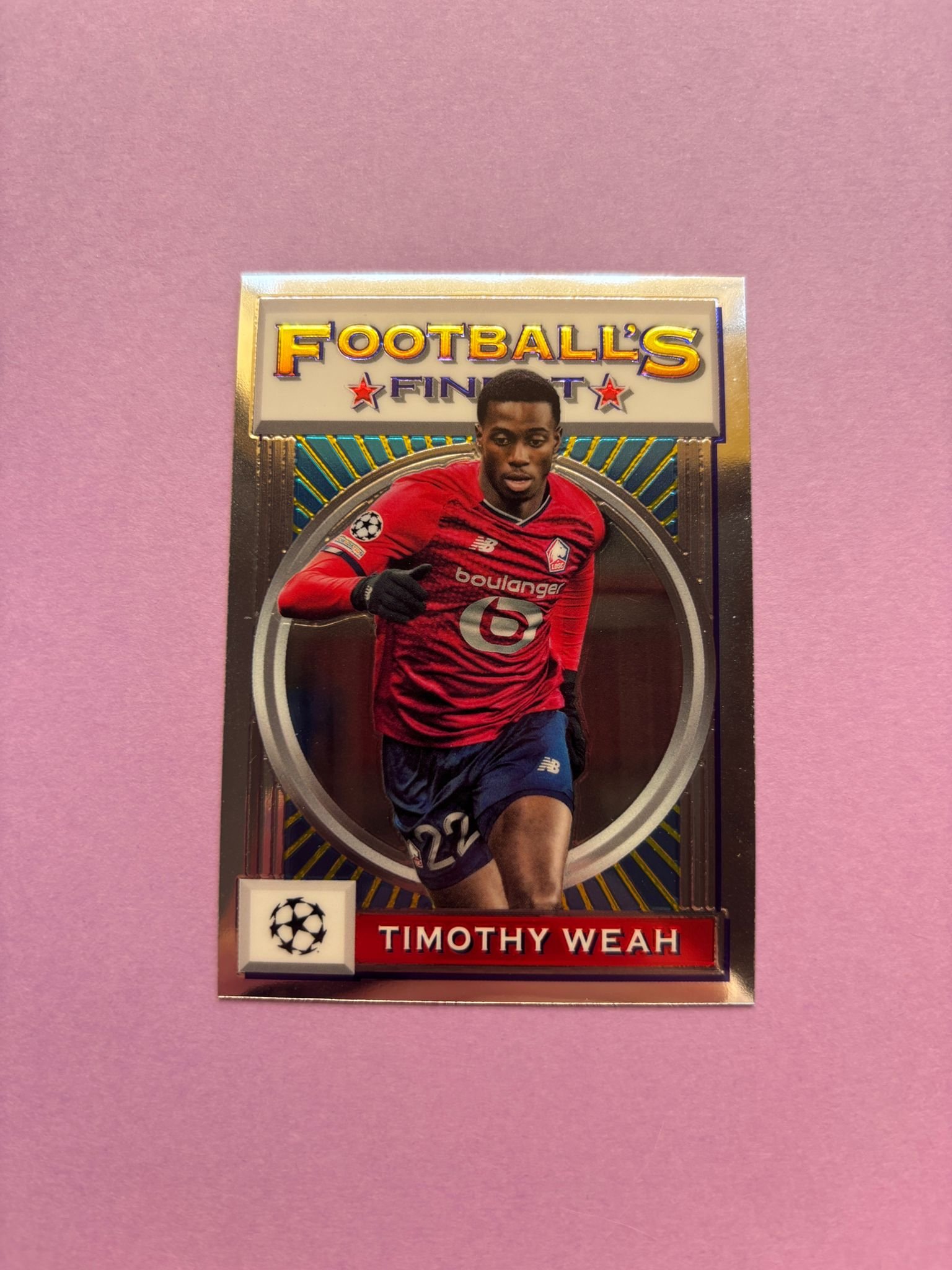 Timothy Weah Base Topps Finest Flashbacks Ucl 2021/2022