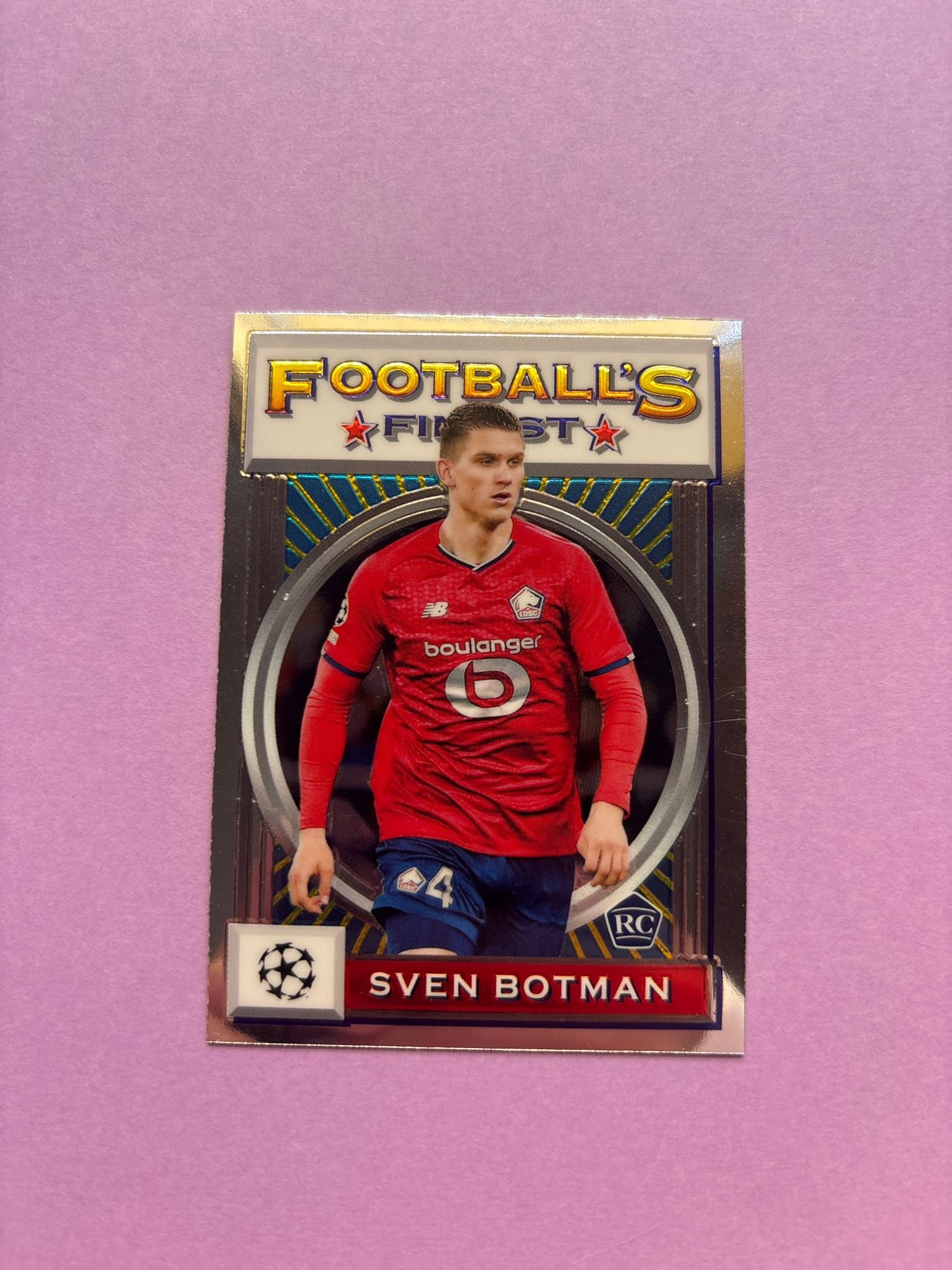 Sven Botman (Rc) Base Topps Finest Flashbacks Ucl 2021/2022