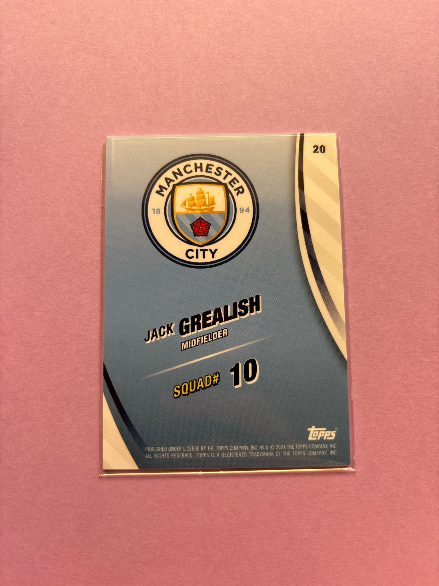 Jack Grealish Topps Blue Moon Manchester City 2024/2025 - Imagen 2