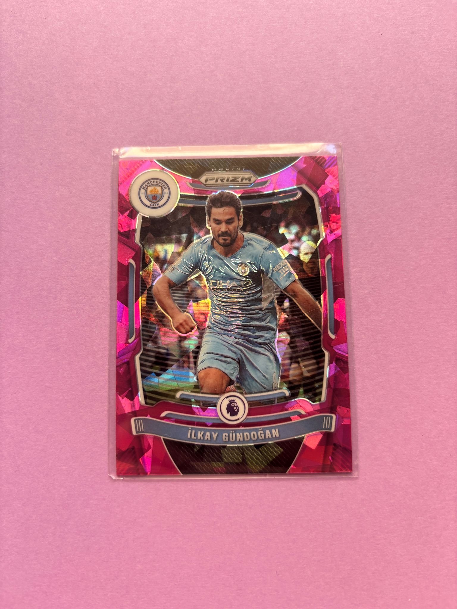İlkay GündoĞAn Pink Ice Prizm Panini Prizm Premier League 2021/2022