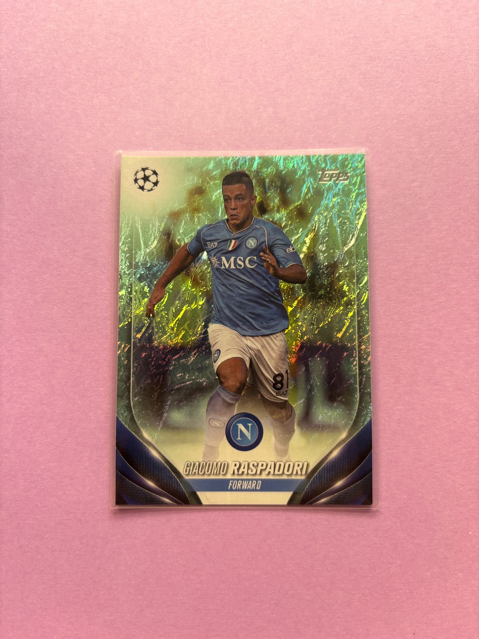 Giacomo Raspadori Topps Uefa Club Competitions Jade Edition 2023/2024