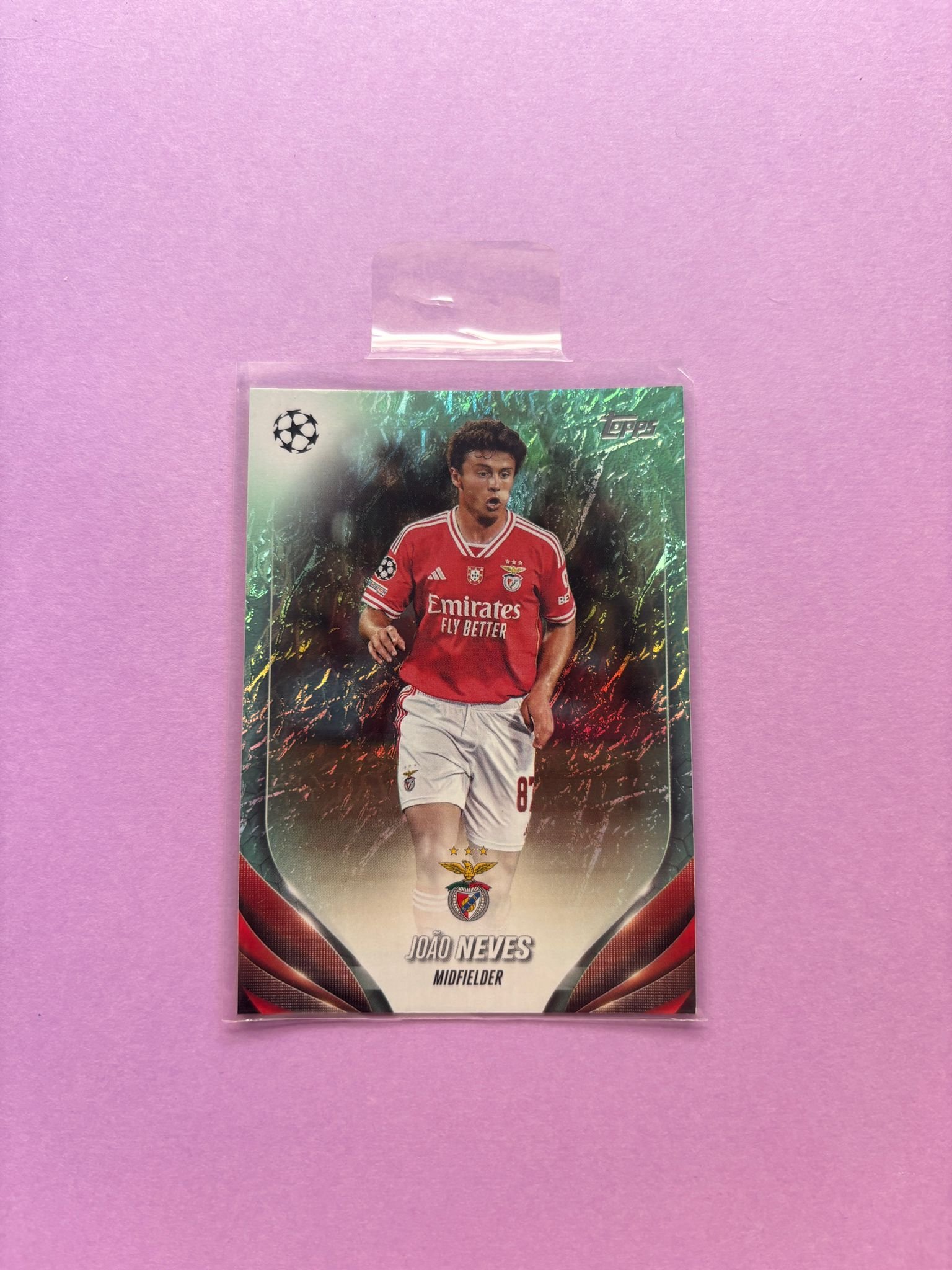 João Neves Topps Uefa Club Competitions Jade Edition 2023/2024