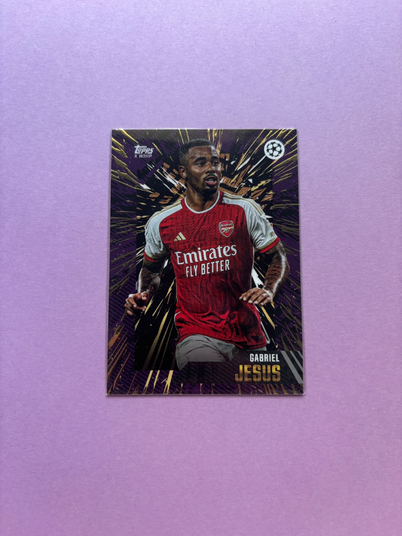 Gabriel Jesus Current Stars Topps X Whip Gold Ucc 2023/2024