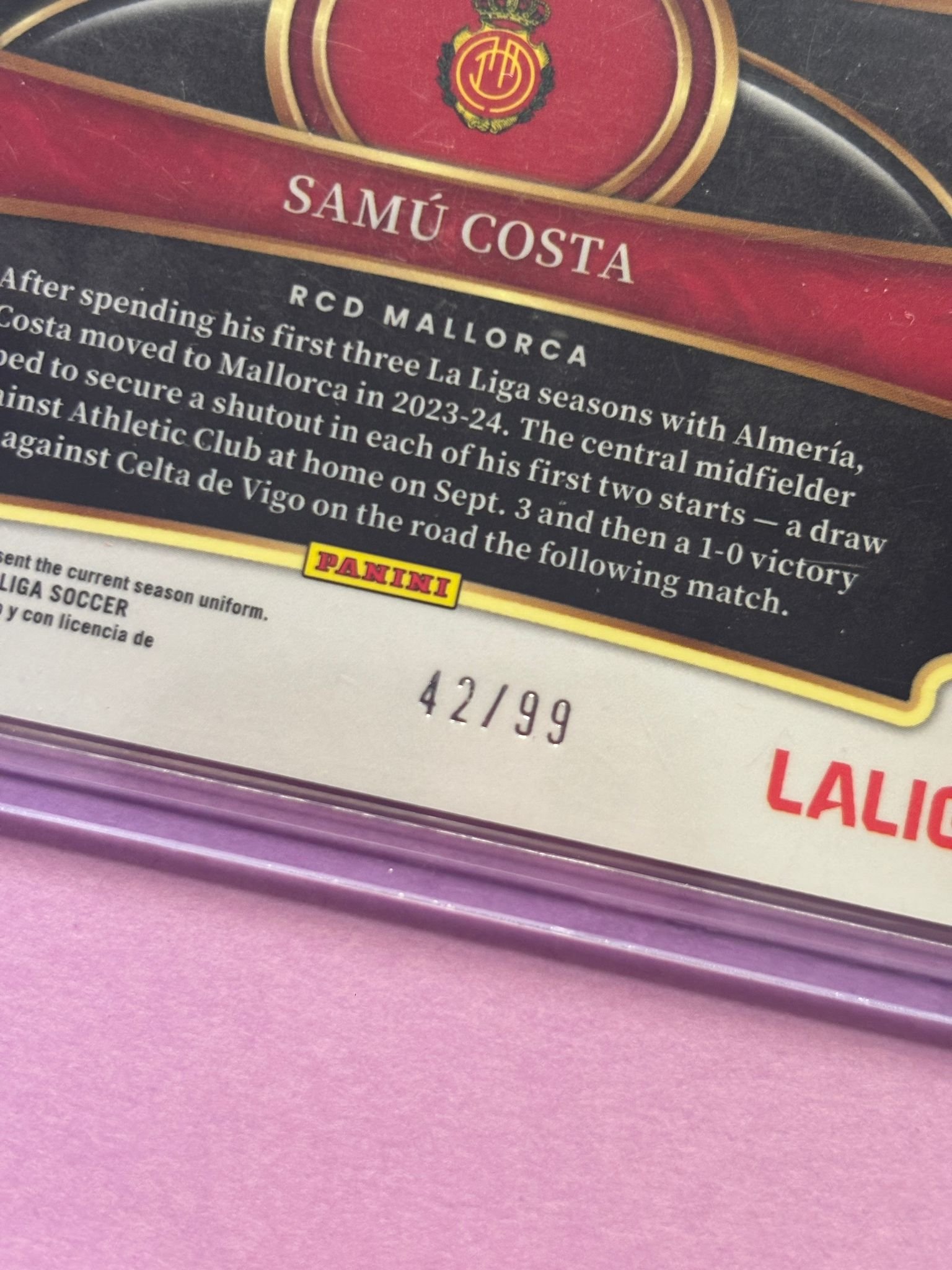 Samu Costa Winter Camo 42/99 Panini Select 2023/2024 - Image 2