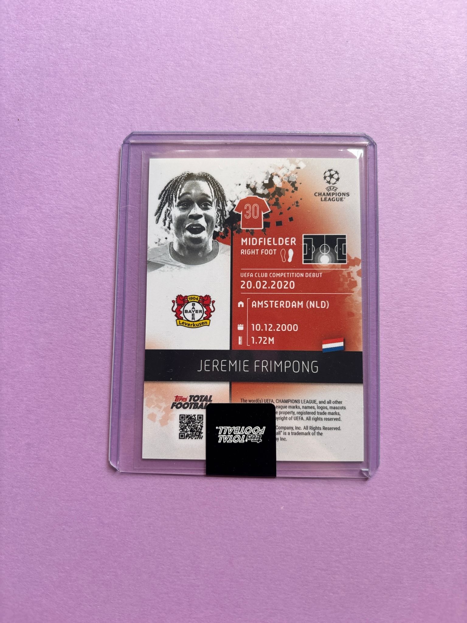 Jeremie Frimpong 23/99 Ttf Base Set 2024/2025 - Image 3