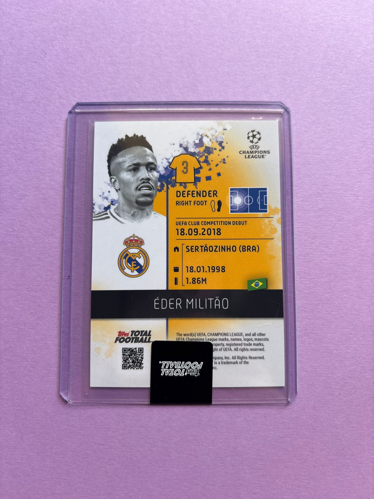 Éder Militão 52/99 Ttf Base Set 2024/2025 - Imagen 3