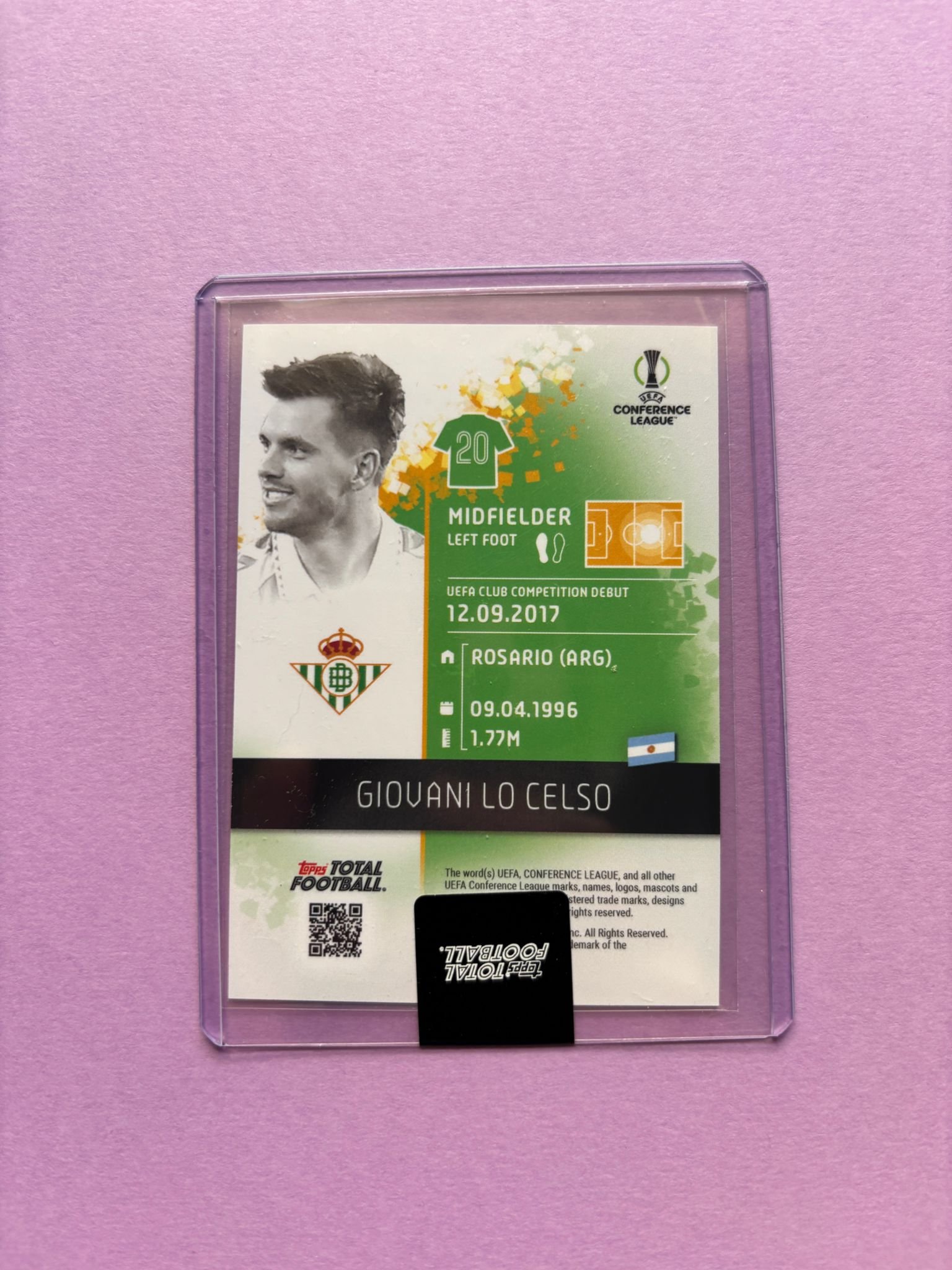 Giovani Lo Celso Base 37/99 Ttf Base Set 2024/2025 - Imagen 3