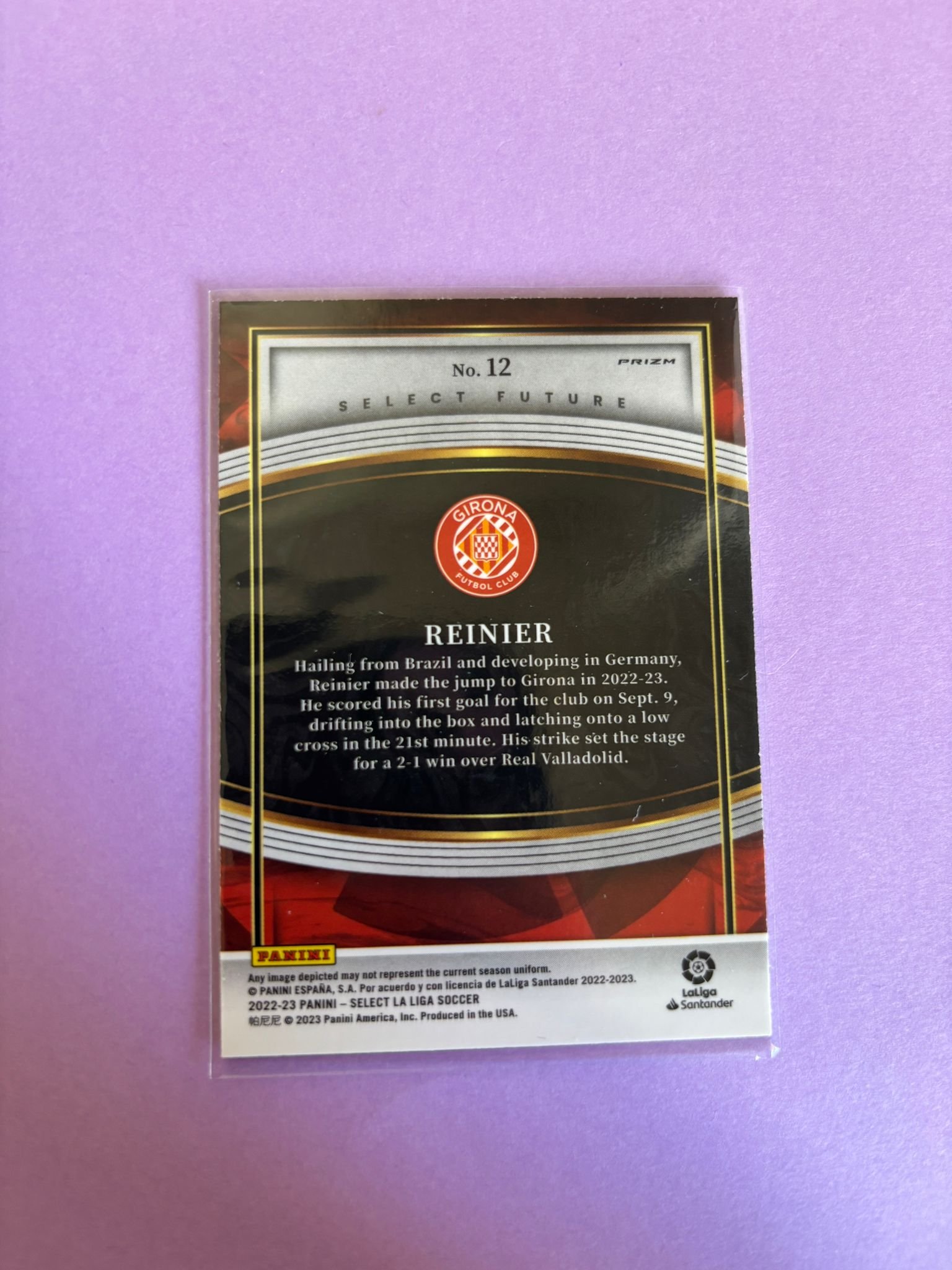 Reinier Select Future Panini Select La Liga 2022/2023 - Imagen 2