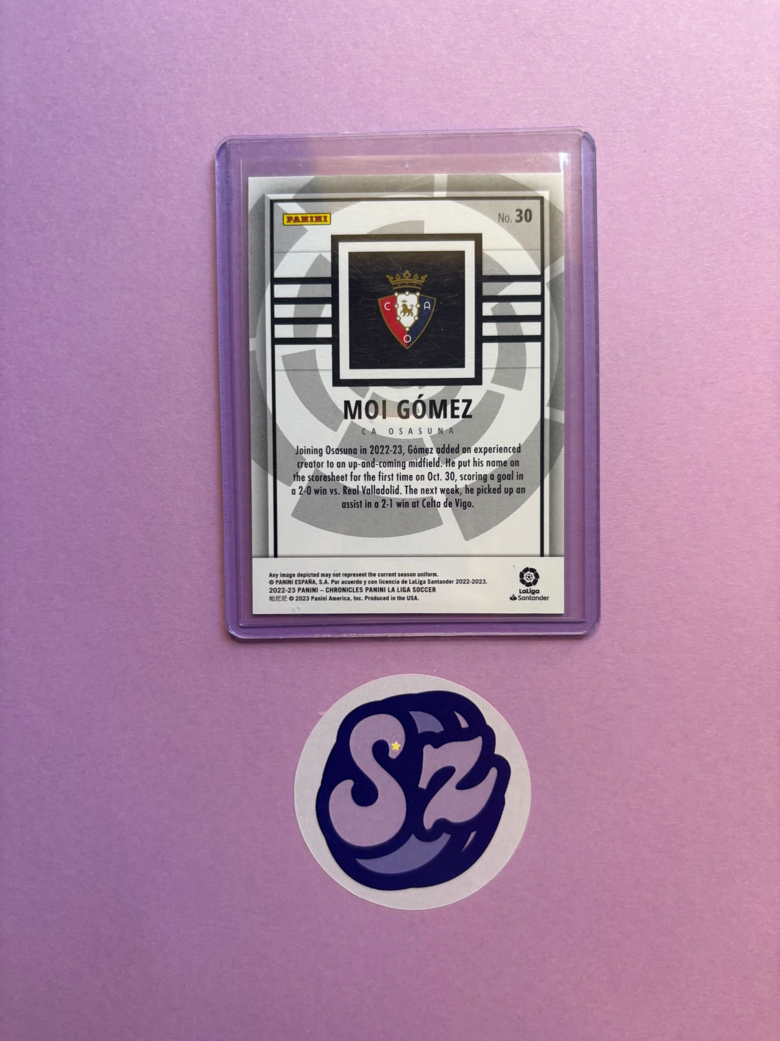 Moi Gomez 09/10 Panini Chronicles 2022/2023 - Imagen 2