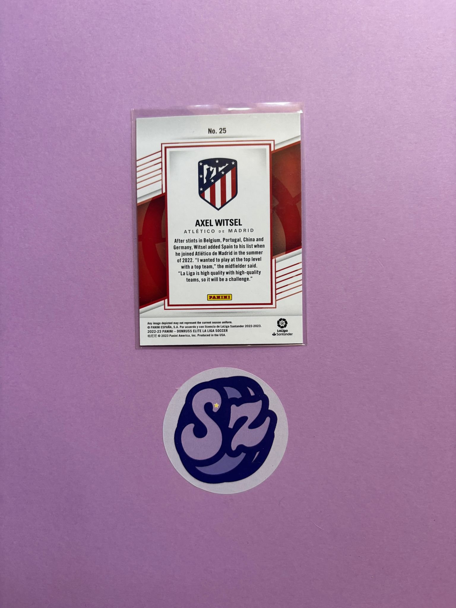 Axel Witsel Aspirations 66/79 Panini Elite Donruss 2022/2023 - Image 3