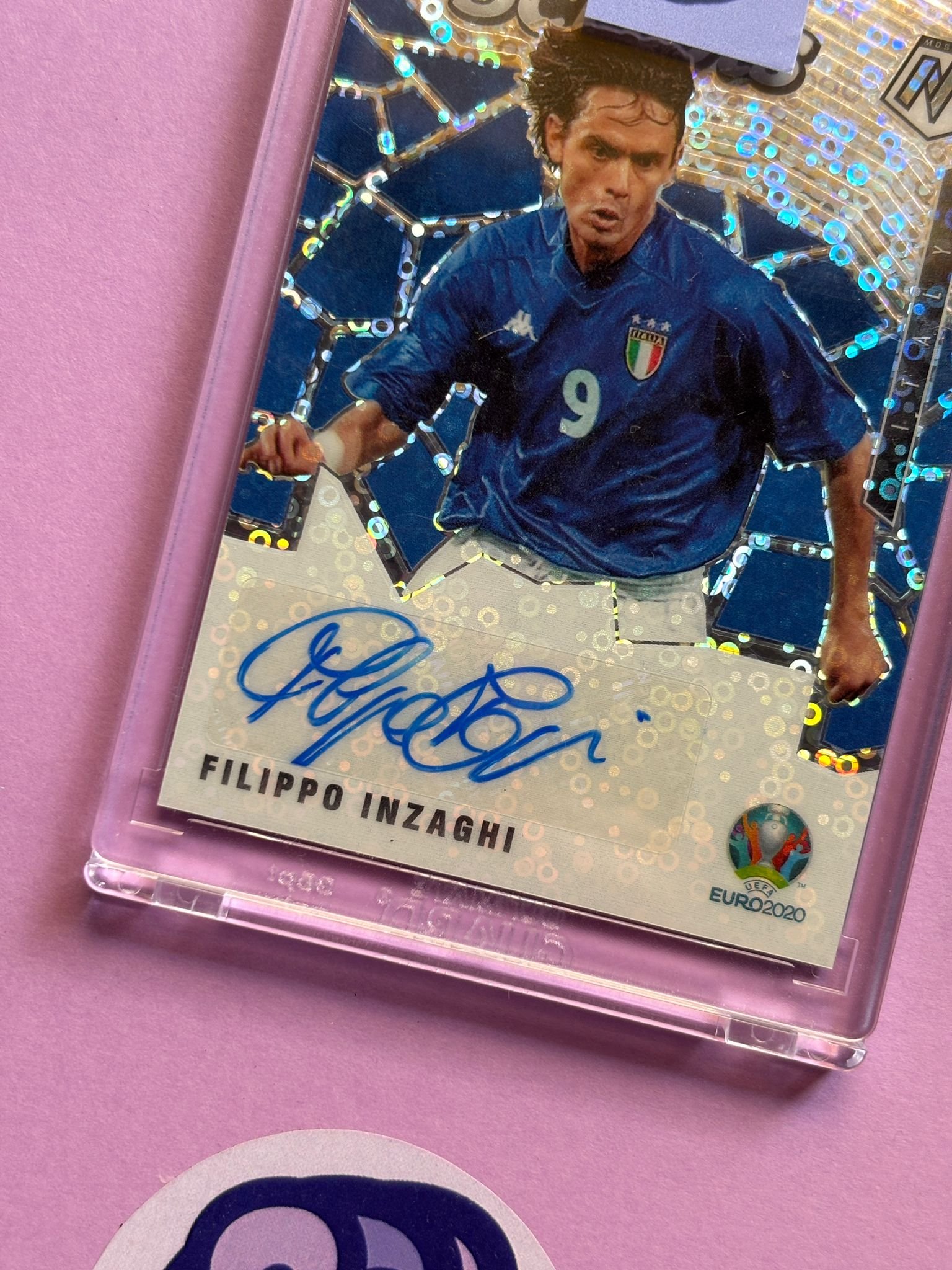 Filippo Inzaghi Disco Prizm Auto Scripts Panini Mosaic - Imagen 2