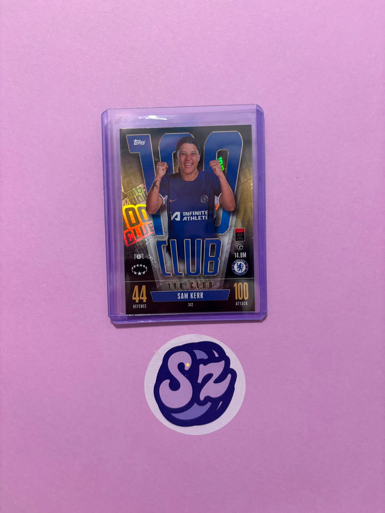 Sam Kerr 100 Club Legends Topps Match Attax Extra 2023/2024