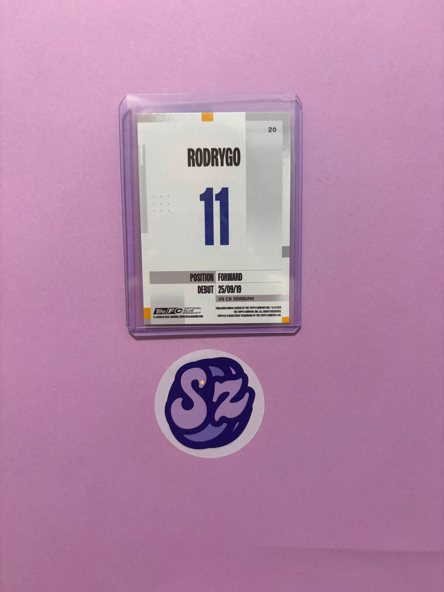 Rodrygo Pararell Topps Team Set Real Madrid 2024/2025 - Imagen 2