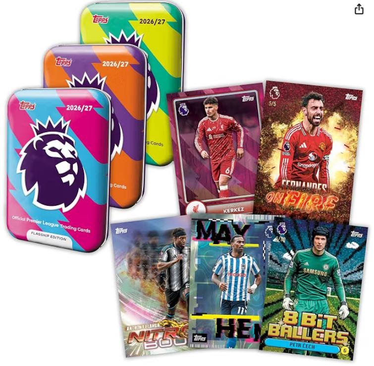 Topps Flagship Premier League Mega Tin (Unidad Aleatoria)